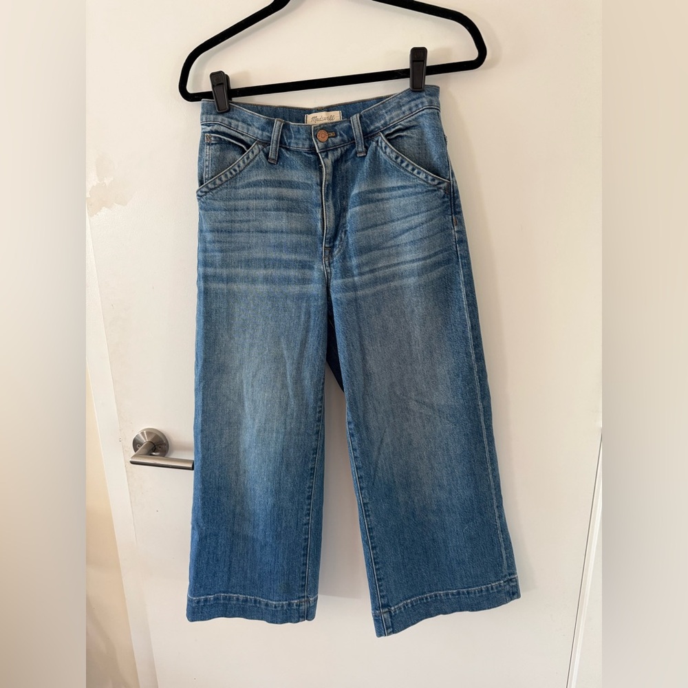 Madewell Wide-Leg Crop Jean 27 - Picture 4 of 7
